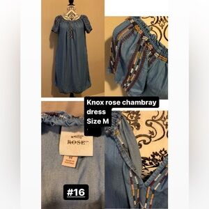 Chambray dress sz M